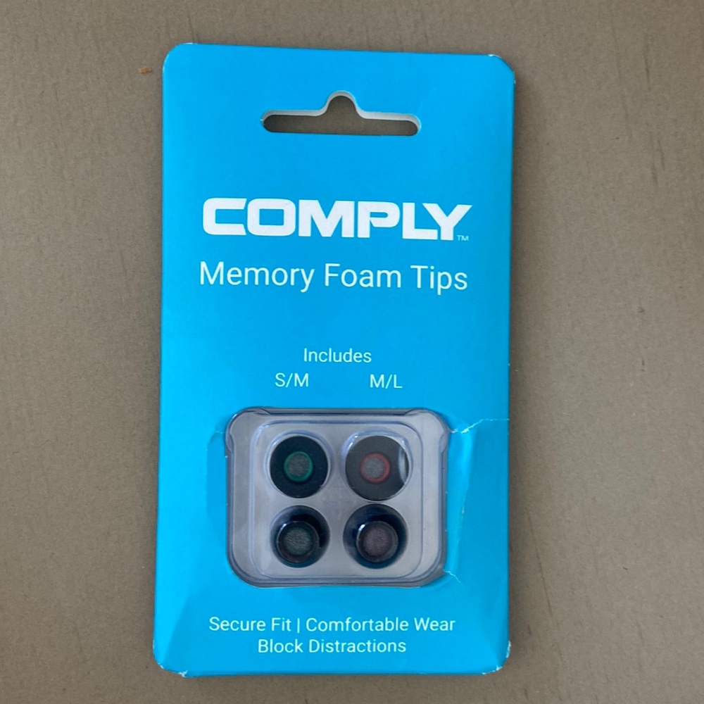 NWT Comply memory foam tips S/M M/L